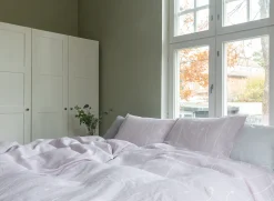Pentik Vuodevaatteet^Ilta Pellavapussilakanasetti Vaaleanpunainen