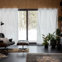 Pentik Kankaat^Jäkälä Puuvillakangas Verholaatu Valkoinen