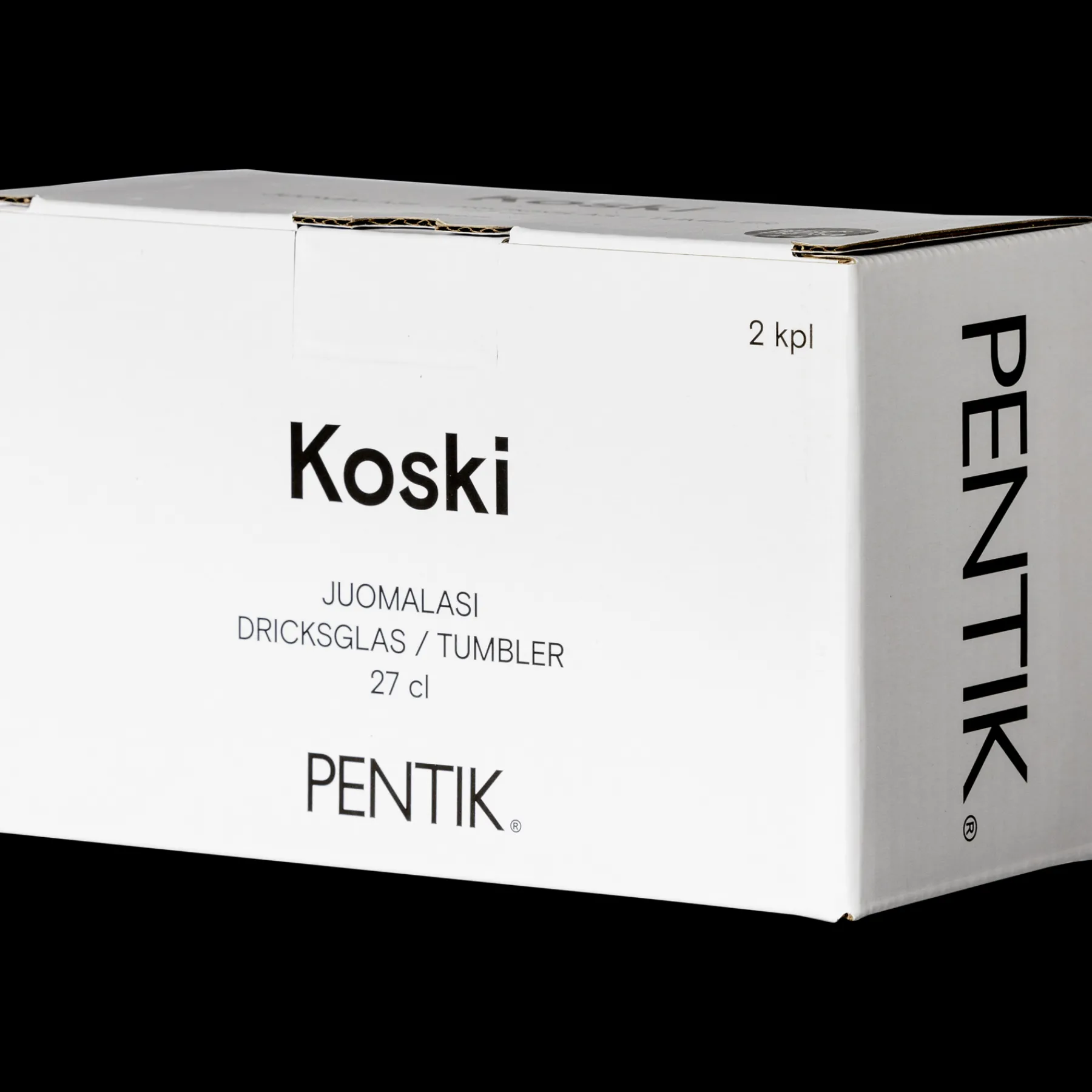 Pentik Lasit Ja Kaatimet^Koski Juomalasi 2 kpl Kirkas