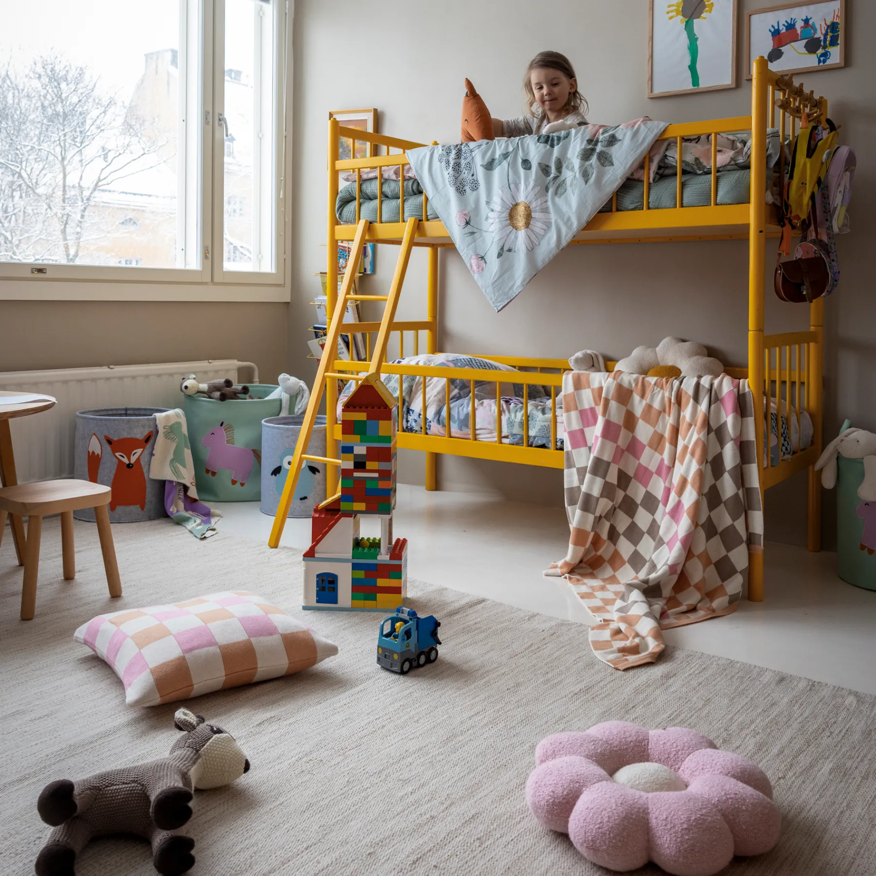 Pentik Lasten Vuodevaatteet | Lasten Tekstiilit^Kukkakeiju Pussilakanasetti Vaaleanpunainen