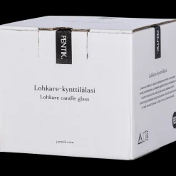 Pentik Kynttilät Ja Kynttilätarvikkeet | Kynttilänjalat Ja Lyhdyt^Lohkare Kynttilälasi Vaaleanpunainen