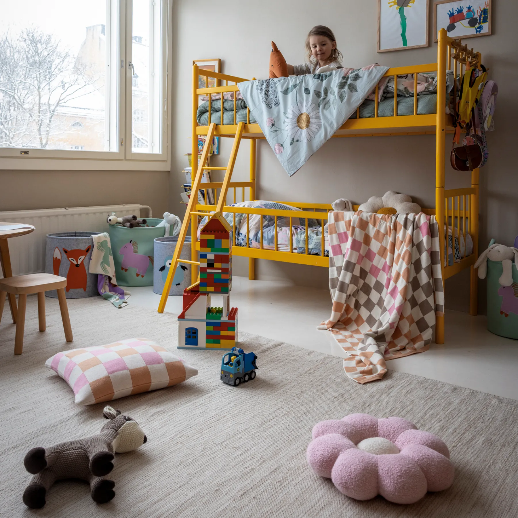 Pentik Korit | Lasten Sisustus^Metsänväki Säilytyskorisetti 2 kpl Harmaa