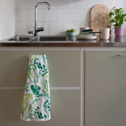 Pentik Keittiötekstiilit^Minttu Keittiöpyyhe Vihreä