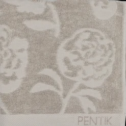 Pentik Kylpyhuonetekstiilit^Pioni Käsipyyhe Harmaa