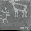 Pentik Kylpyhuonetekstiilit^Saaga Käsipyyhe Harmaa