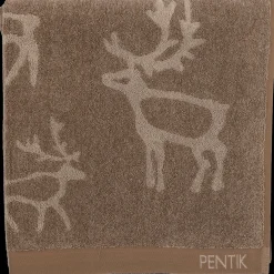 Pentik Kylpyhuonetekstiilit^Saaga Kylpypyyhe Ruskea