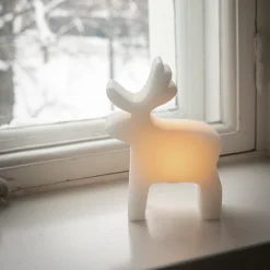 Pentik Hopeoidut Porot | Koristeet Ja Kranssit^Saaga Led-poro Valkoinen