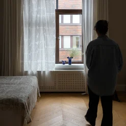 Pentik Kankaat^Vilja Puuvillakangas Verholaatu Valkoinen
