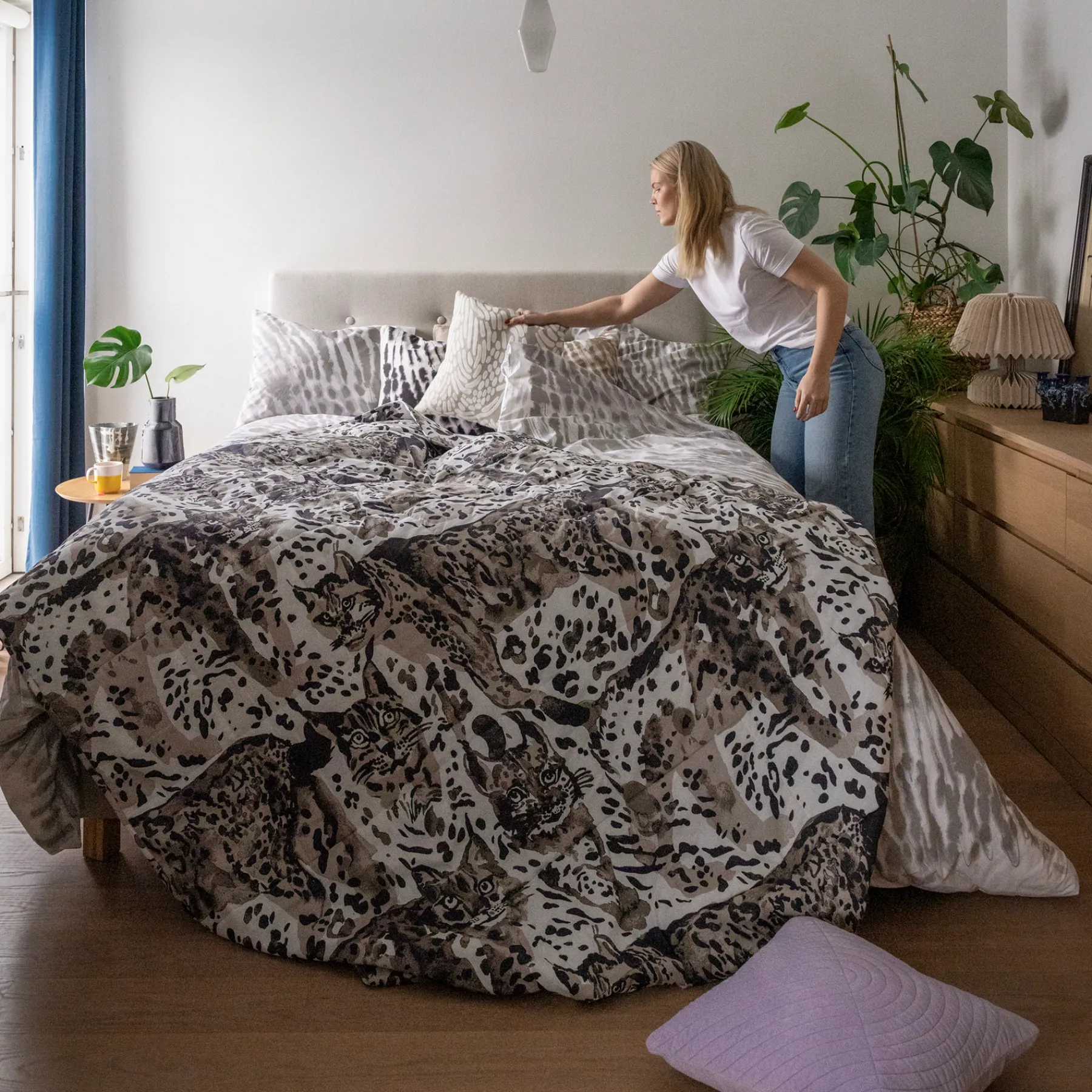 Pentik Päiväpeitot^Villikissa Päiväpeitto Vaaleanruskea