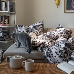 Pentik Vuodevaatteet^Villikissa Tyynyliina Vaaleanruskea